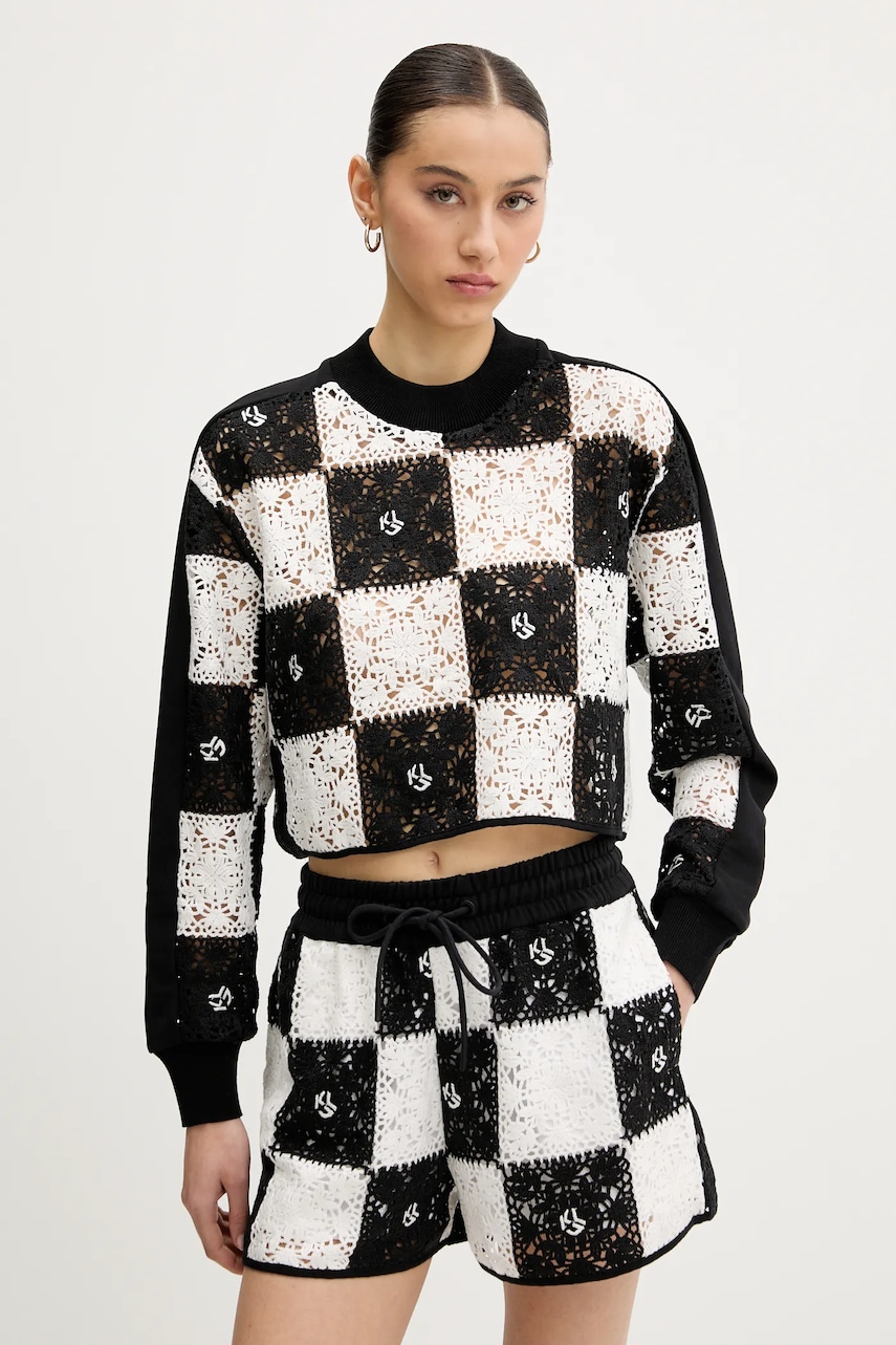 Karl Lagerfeld Jeans pulover culoarea negru, A2W18030