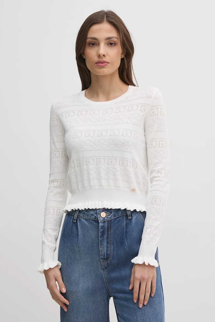 Gaudi pulover femei, culoarea bej, light, 511BD53020 Gaudi pulover femei, culoarea bej, light, 511BD53020