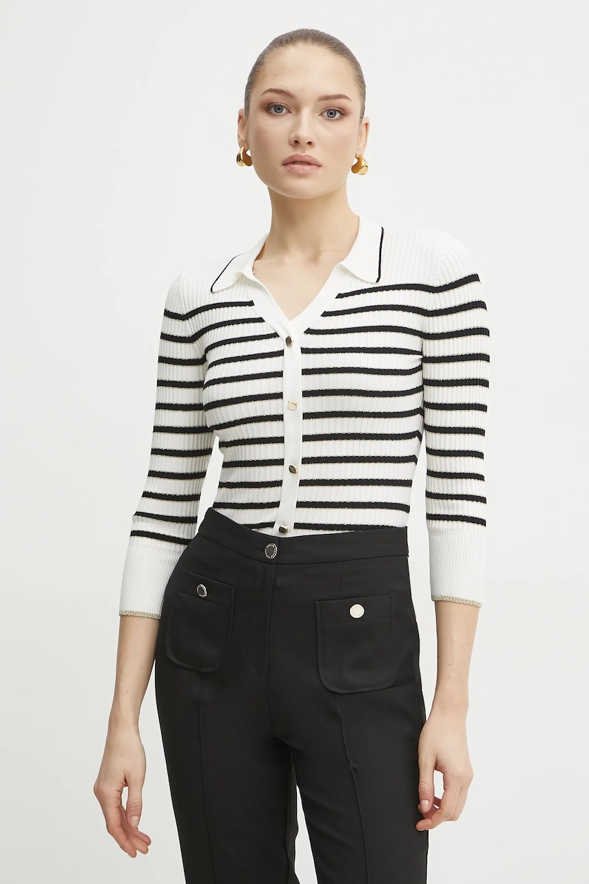 Morgan pulover MAEL femei, culoarea alb, light, MAEL Morgan pulover MAEL femei, culoarea alb, light, MAEL