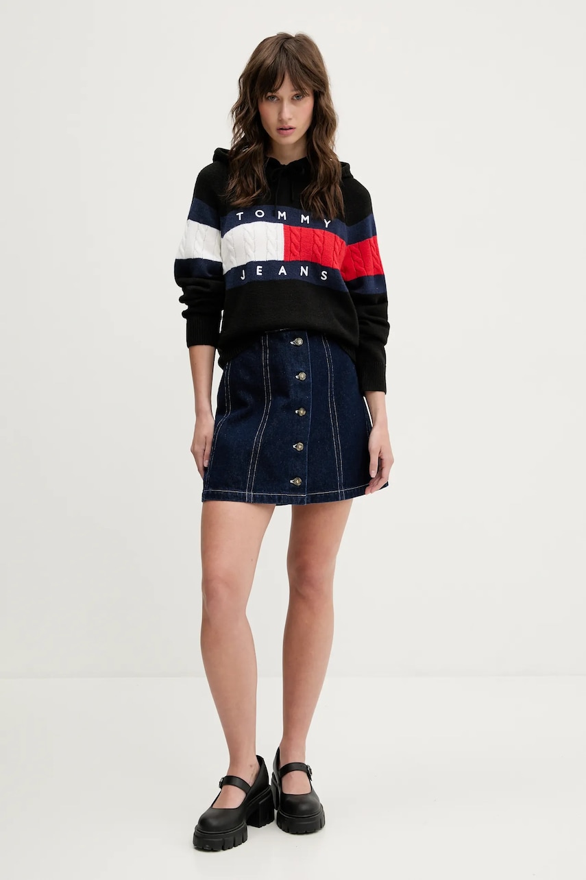 Свитер Tommy Jeans женская цвет чёрный DW0DW20250 Свитер Tommy Jeans женская цвет чёрный DW0DW20250