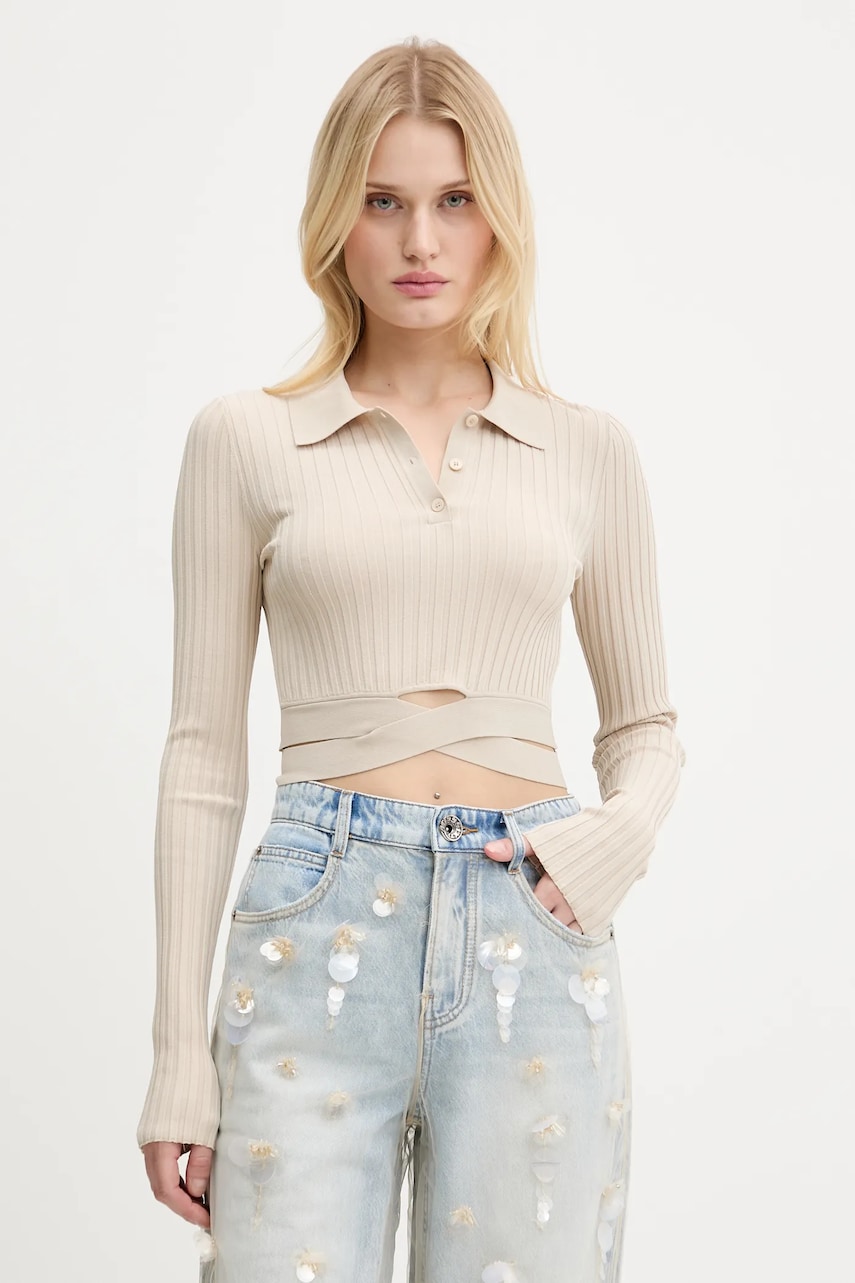 Miss Sixty pulover culoarea bej, light, 6S2RJ03800