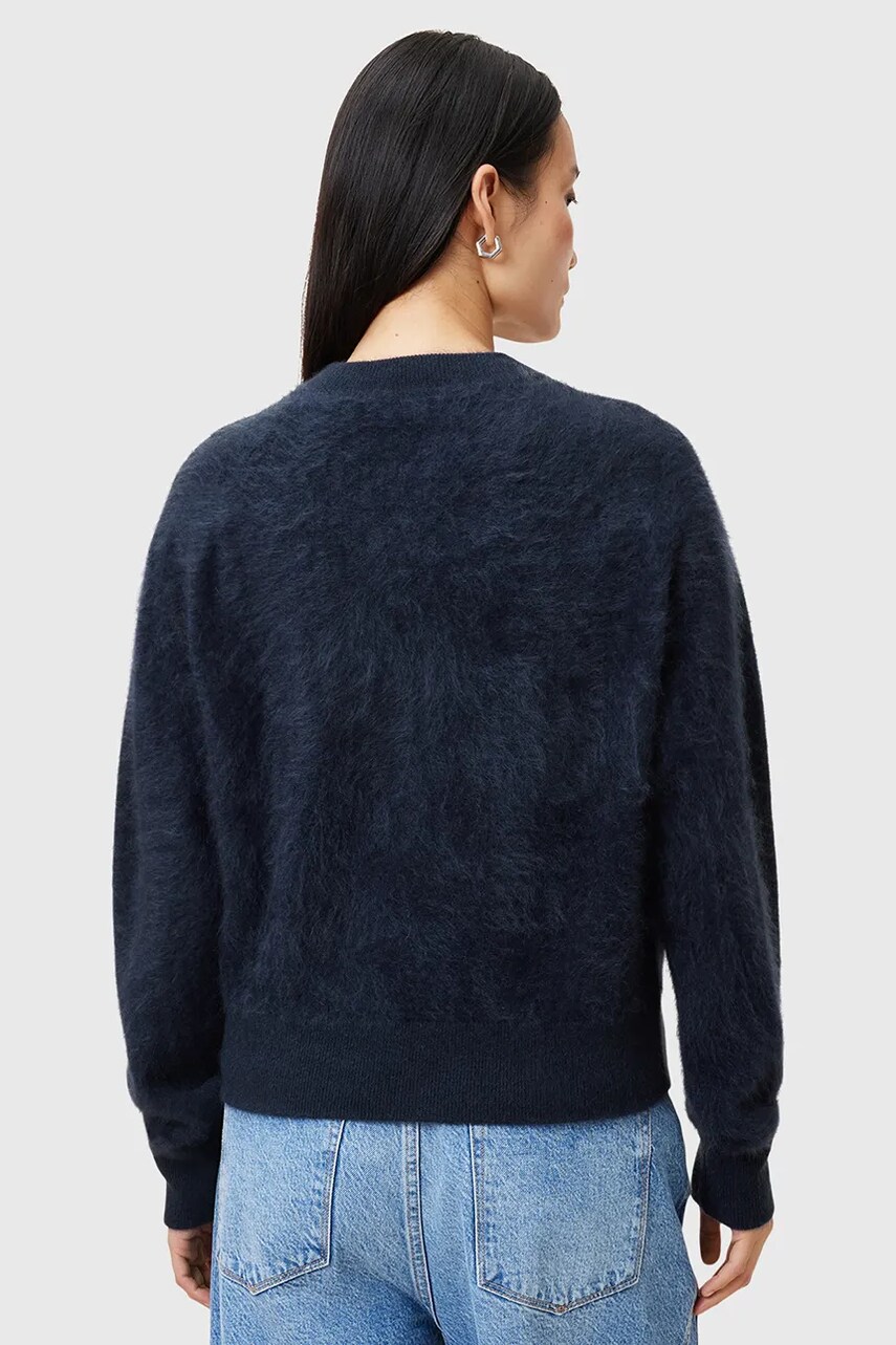 AllSaints kasmír kardigán REBEL sötétkék, női, W004KC termék 2. képe