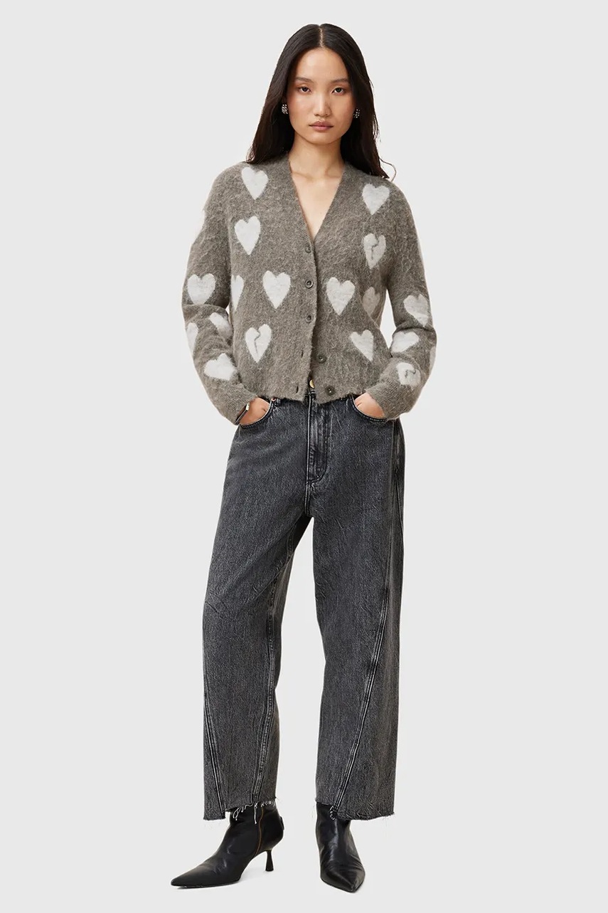 Vlněný kardigan AllSaints AMORA (obrázek 6)