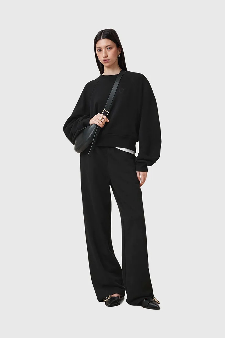 Бавовняна кофта AllSaints DANI жіночі колір чорний однотонна W080JC 