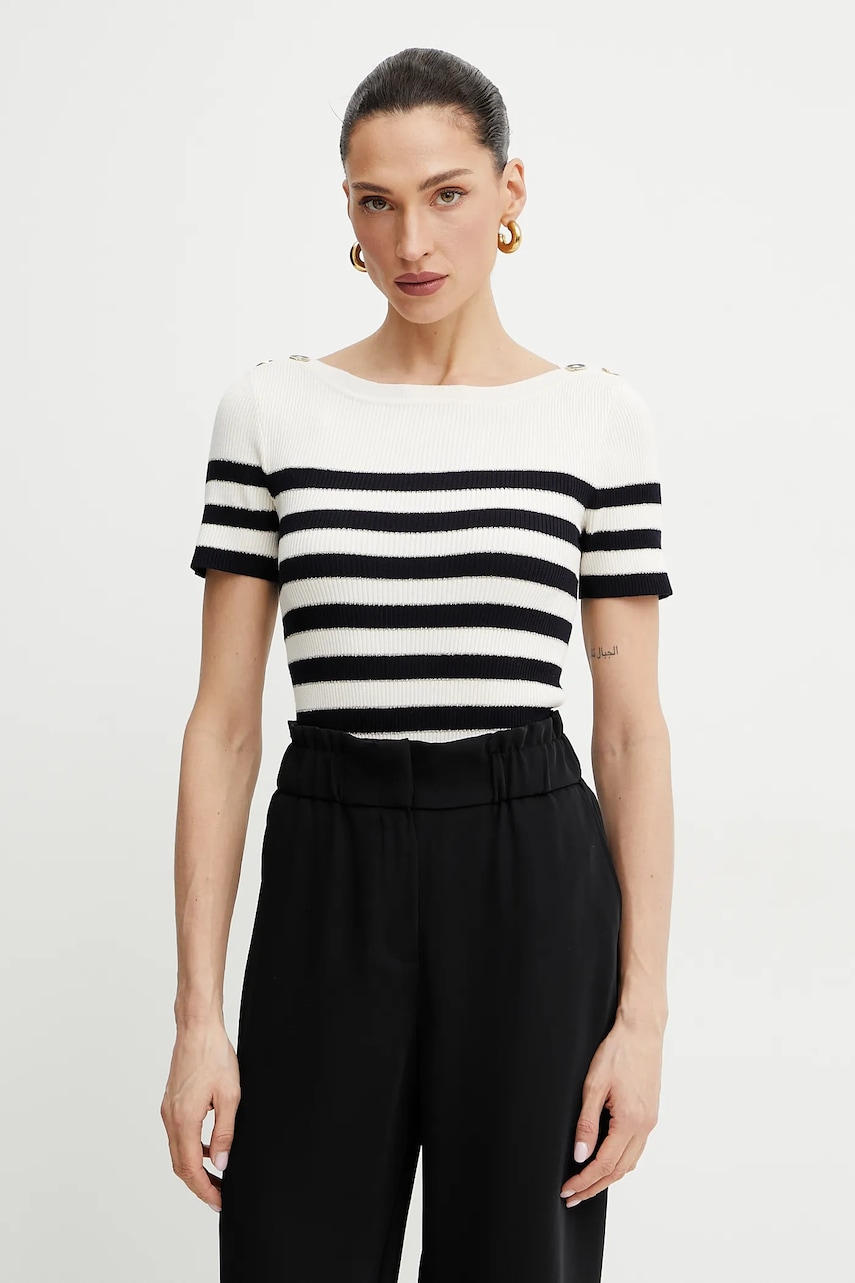 Morgan pulover MPIA femei, culoarea bej, light, MPIA