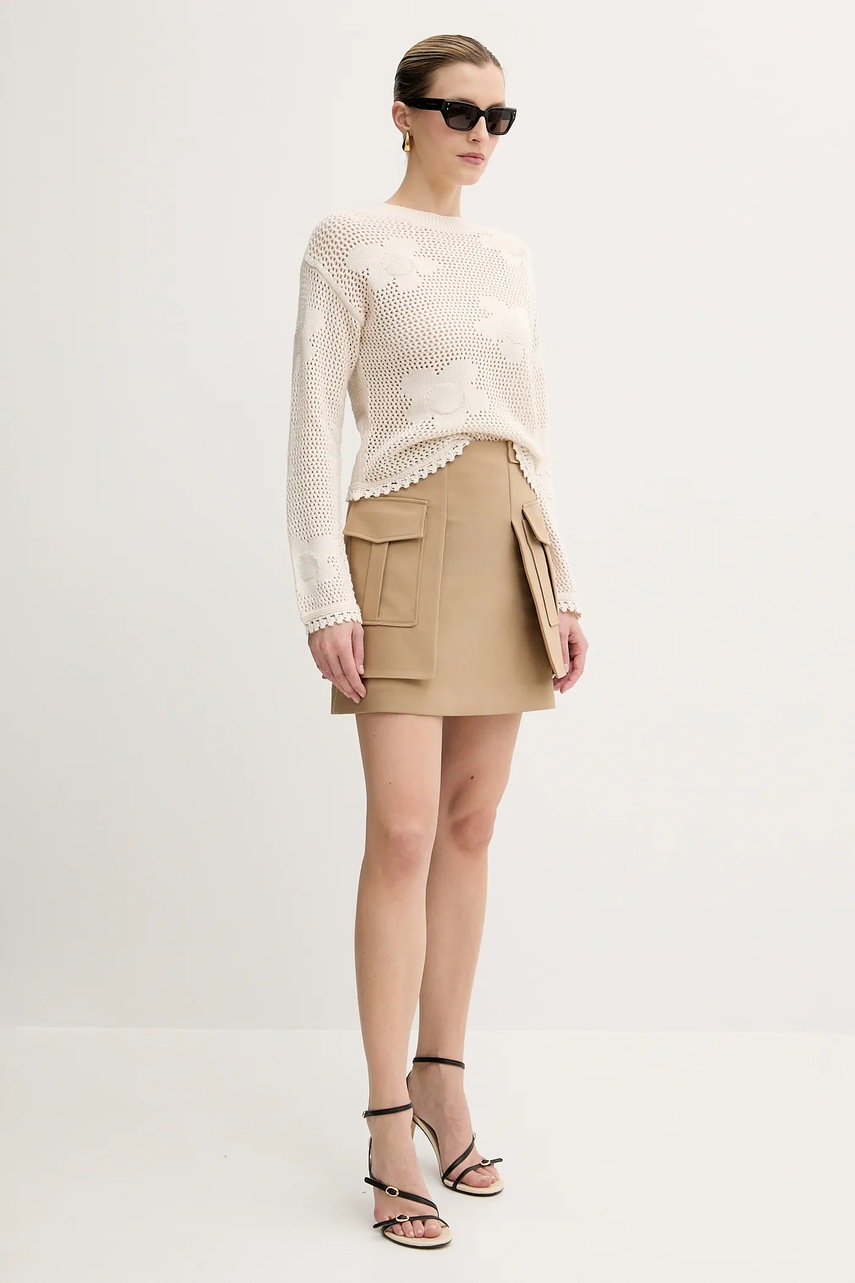 Хлопковый свитер MRINGA цвет бежевый лёгкое MRINGA