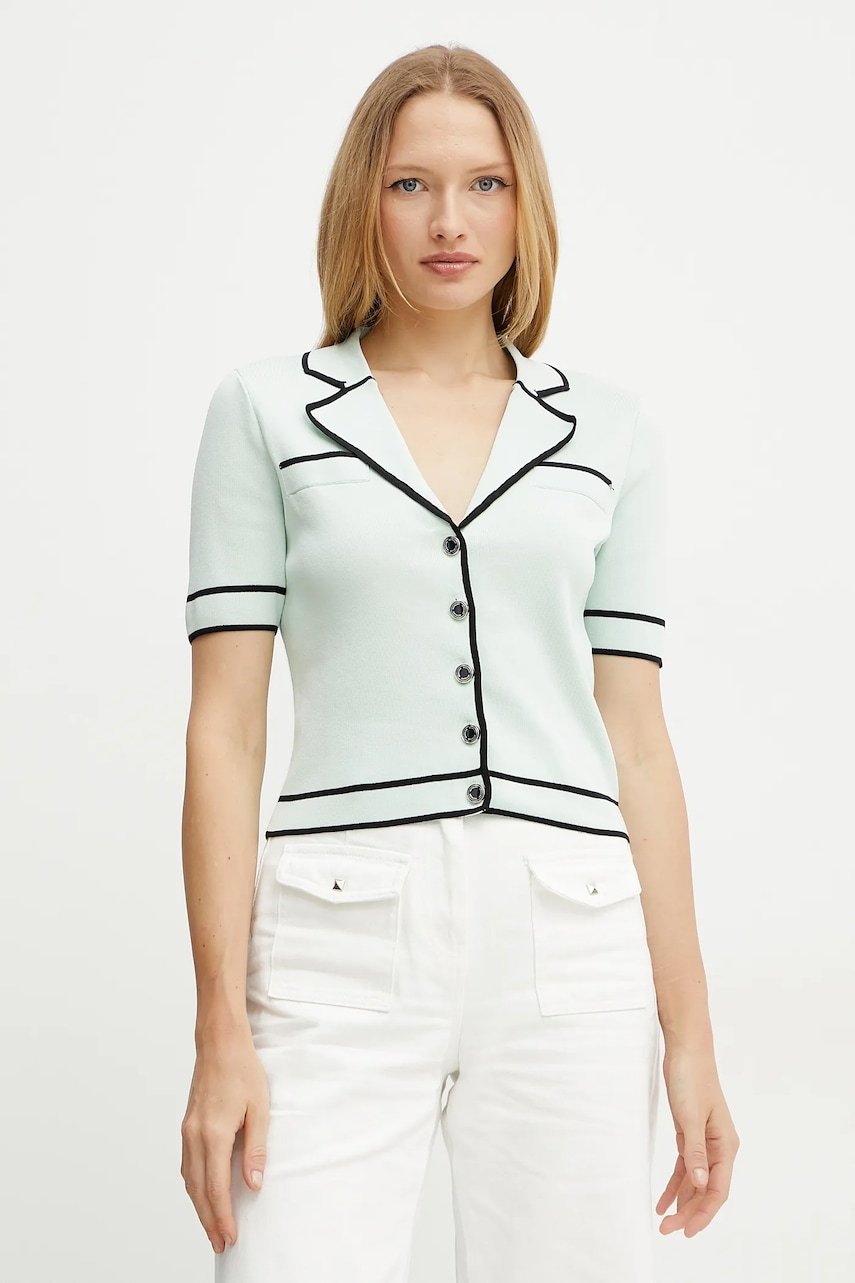 Morgan cardigan MEDIN femei, culoarea verde, light, MEDIN Morgan cardigan MEDIN femei, culoarea verde, light, MEDIN