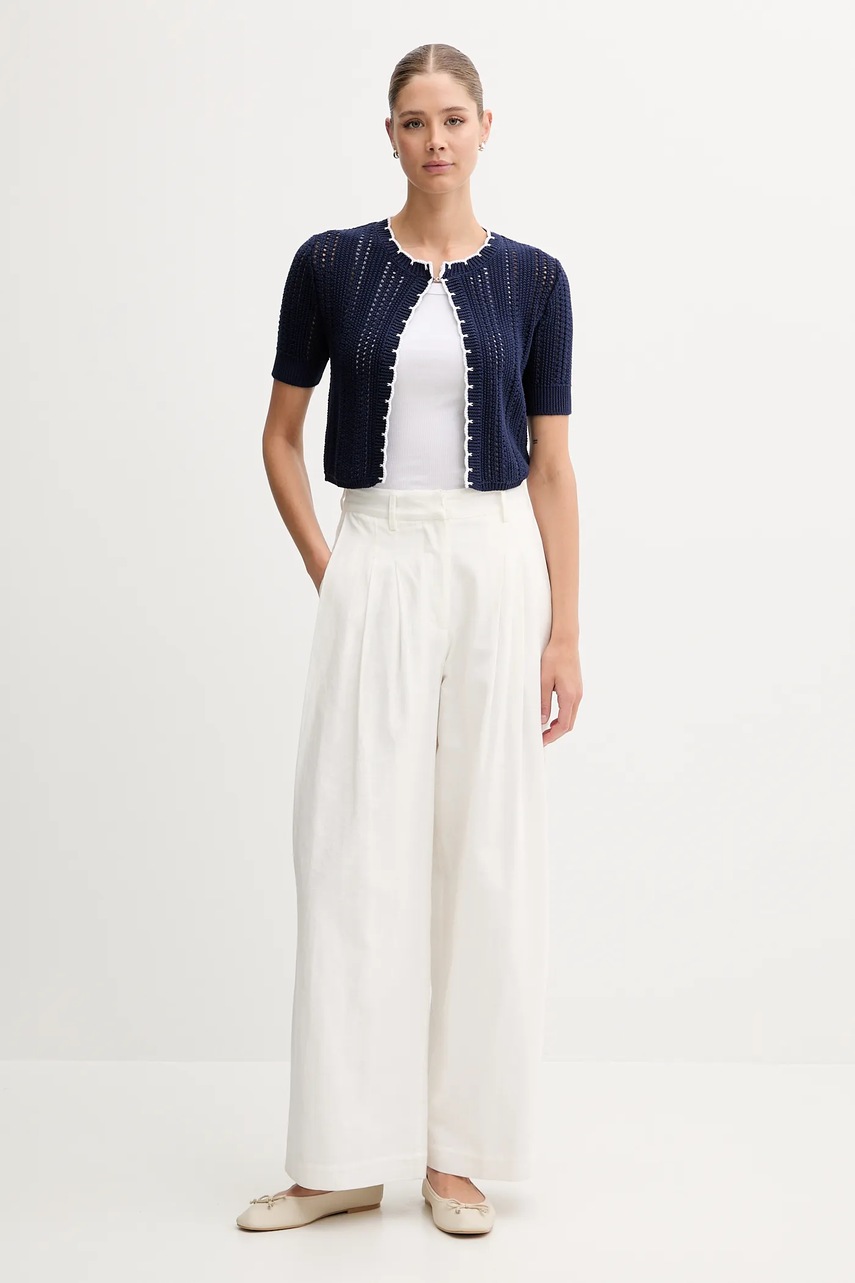 Хлопковый кардиган United Colors of Benetton цвет синий 1594E501Z Хлопковый кардиган United Colors of Benetton цвет синий 1594E501Z