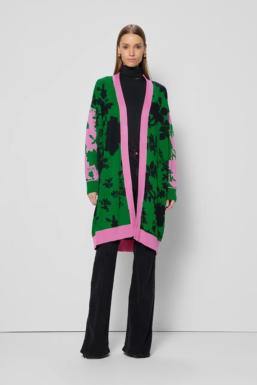 Bizuu cardigan din bumbac ORMICA femei, culoarea verde, ORMICA ZIELONY Bizuu cardigan din bumbac ORMICA femei, culoarea verde, ORMICA ZIELONY