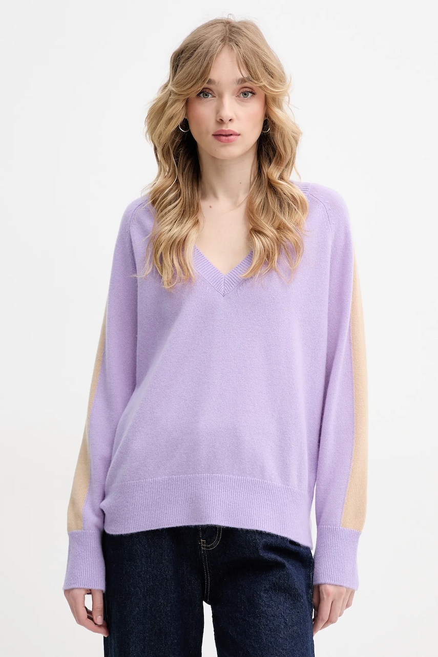 FROM FUTURE pulover de casmir femei, culoarea violet, light, WPV00497 FROM FUTURE pulover de casmir femei, culoarea violet, light, WPV00497