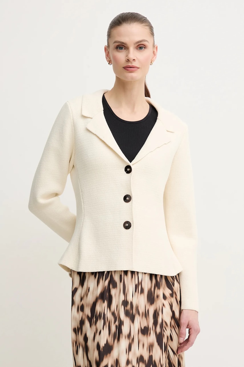 Pedro del Hierro cardigan femei, culoarea bej, călduros, 3519549 Pedro del Hierro cardigan femei, culoarea bej, călduros, 3519549