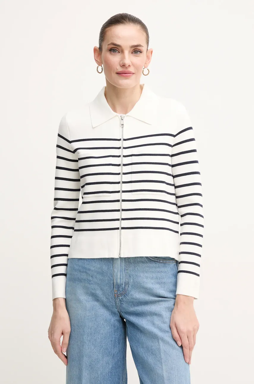 Pedro del Hierro cardigan femei, culoarea alb, 3519550
