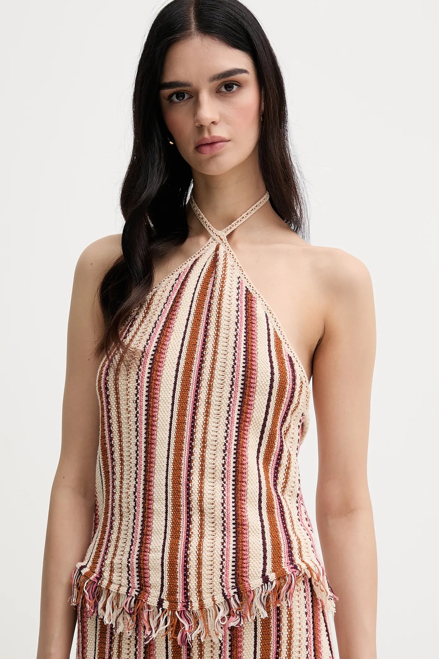 Top Hoss Intropia χρώμα: μπεζ, 6389003 φωτογραφία