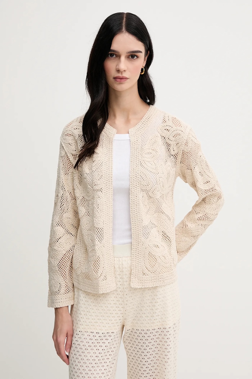 Pedro del Hierro cardigan culoarea bej, light, 3519557