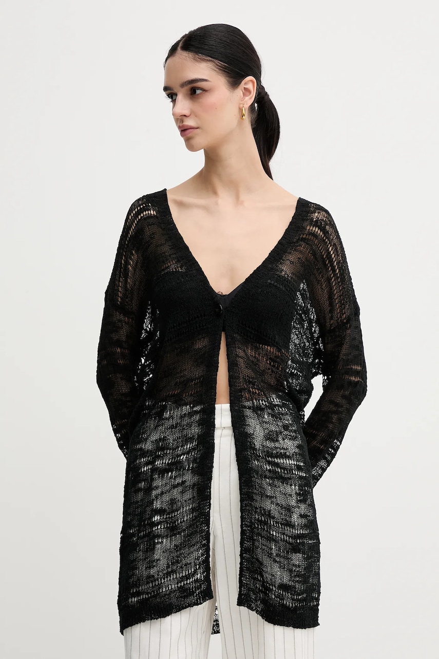Sisley cardigan culoarea negru, light, 106CM602K