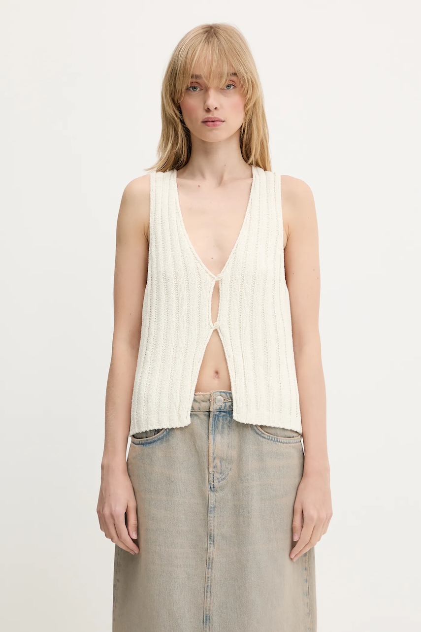 Samsoe Samsoe bluză Salou culoarea bej, F25100068