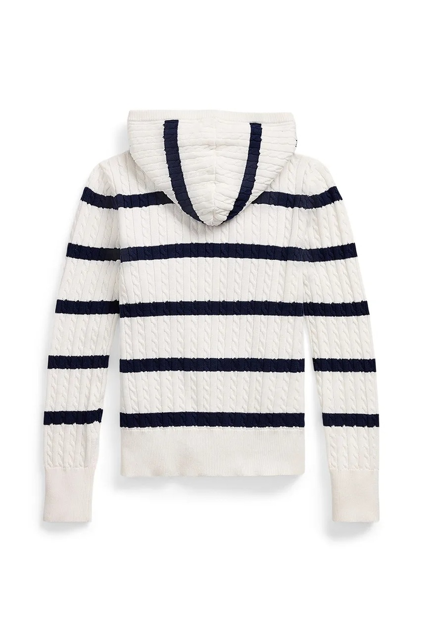Детский хлопковый кардиган Polo Ralph Lauren цвет белый 313956836001 Детский хлопковый кардиган Polo Ralph Lauren цвет белый 313956836001