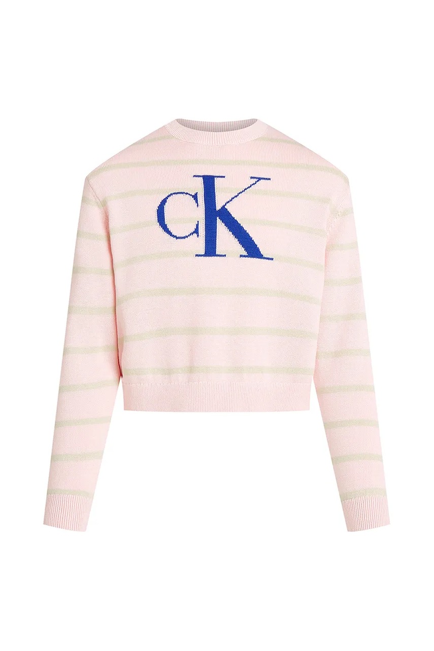 

Детски пуловер Calvin Klein Jeans в розово IG0IG02947, Розов