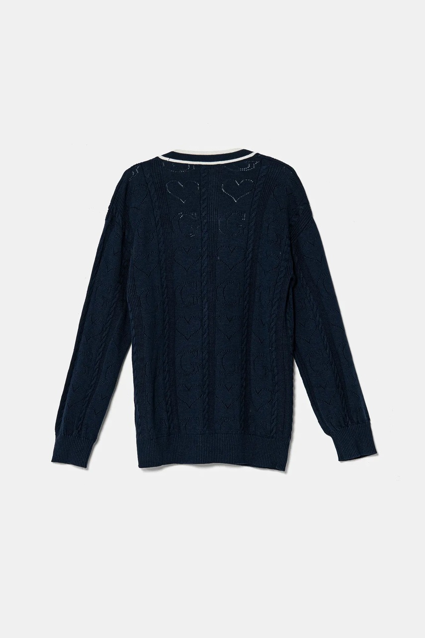 Детский кардиган Guess цвет синий лёгкий J5RR03 Z2BB0 Детский кардиган Guess цвет синий лёгкий J5RR03 Z2BB0