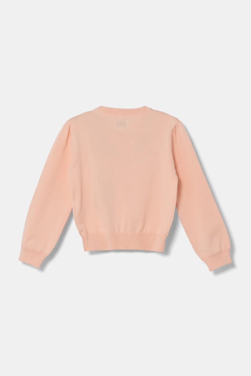 Детский хлопковый свитер Guess цвет оранжевый лёгкий K5RR00 Z3CG0