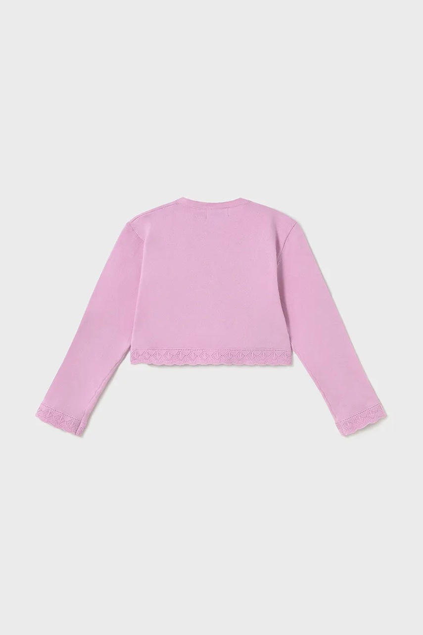 Дитячий кардиган Mayoral колір рожевий легкий 302