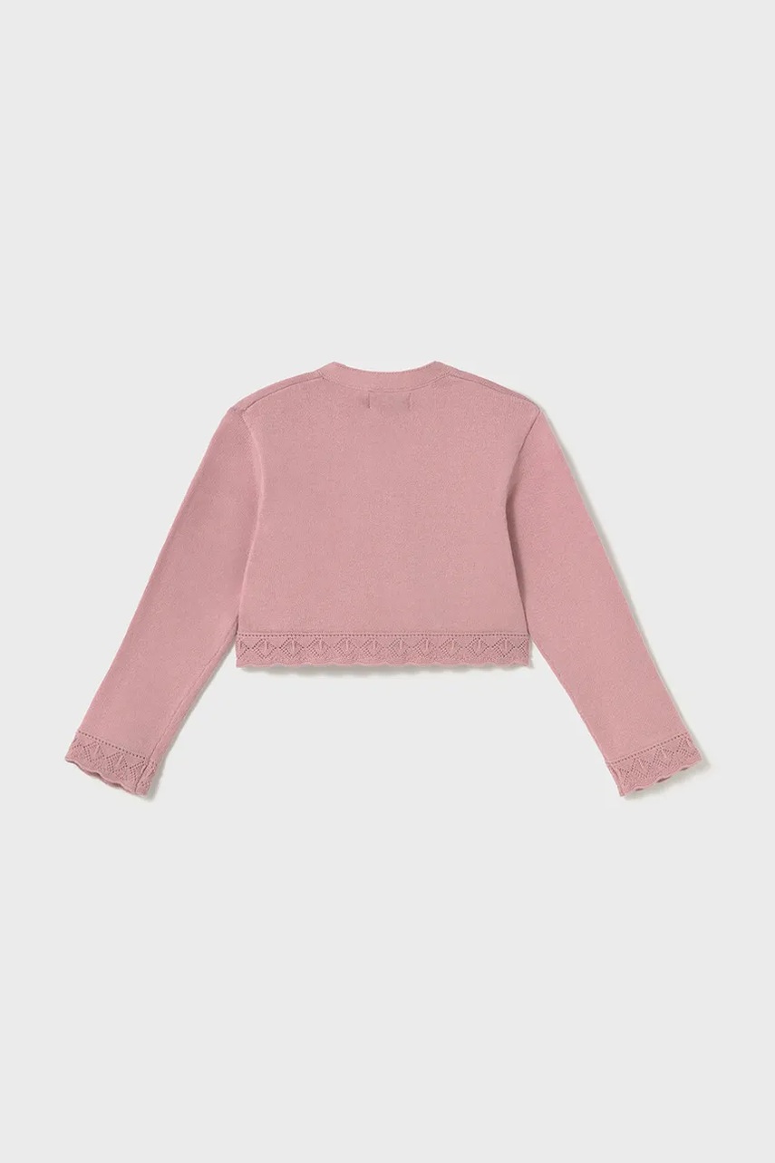 Детский кардиган Mayoral цвет розовый лёгкий 302