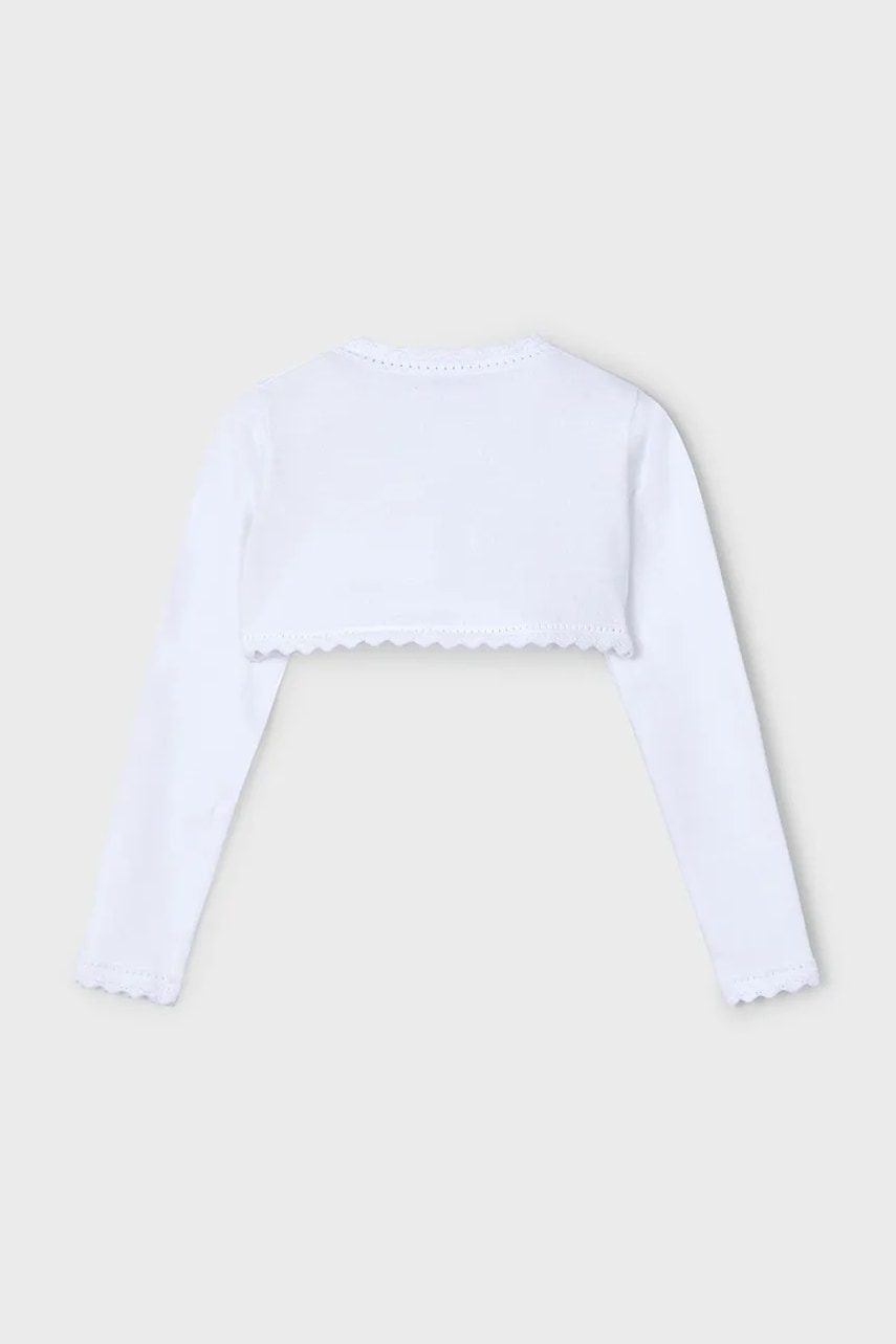 Детский кардиган Mayoral цвет белый лёгкий 320 в Полтаве Детский кардиган Mayoral цвет белый лёгкий 320 в Полтаве