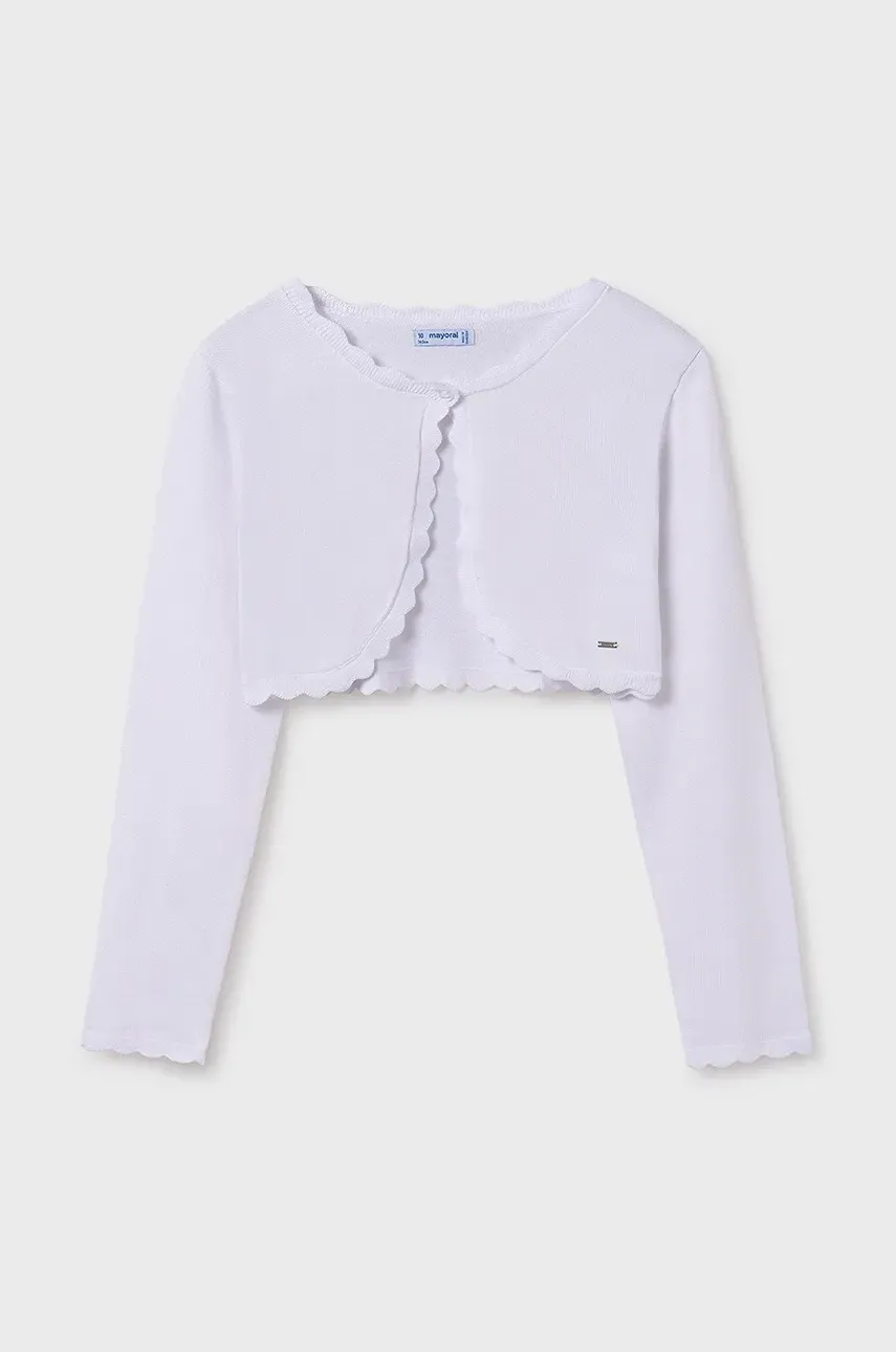 Mayoral cardigan copii culoarea alb, light, 332