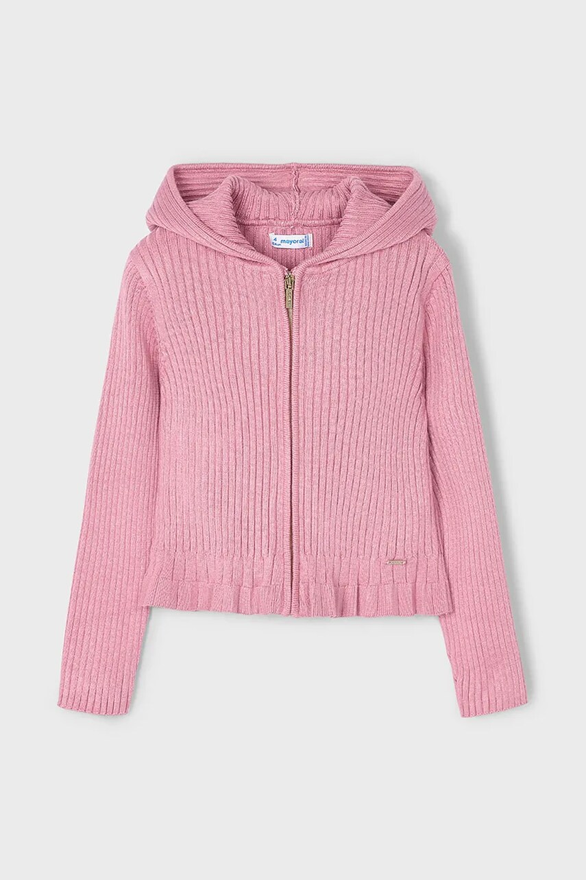 Mayoral cardigan copii culoarea roz, 3365