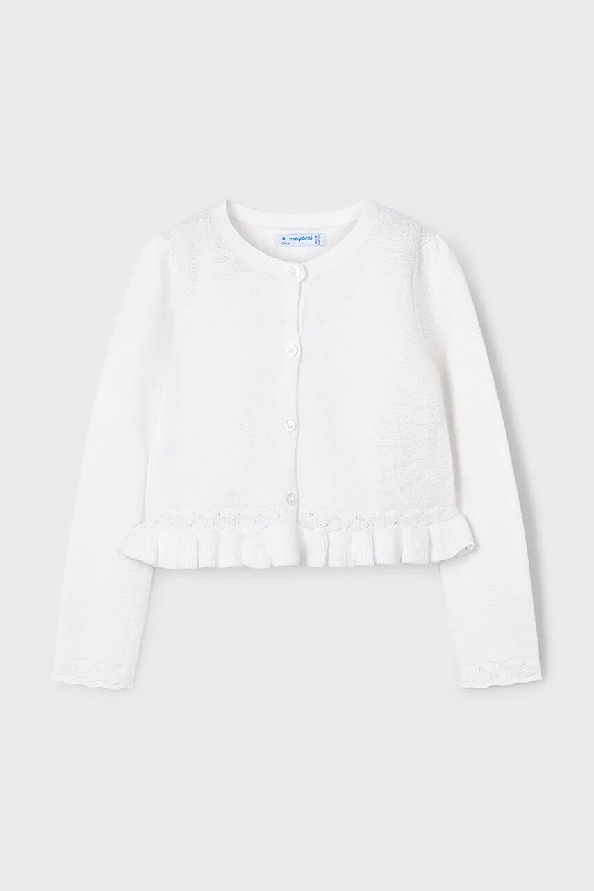 Mayoral cardigan copii culoarea alb, light, 3374