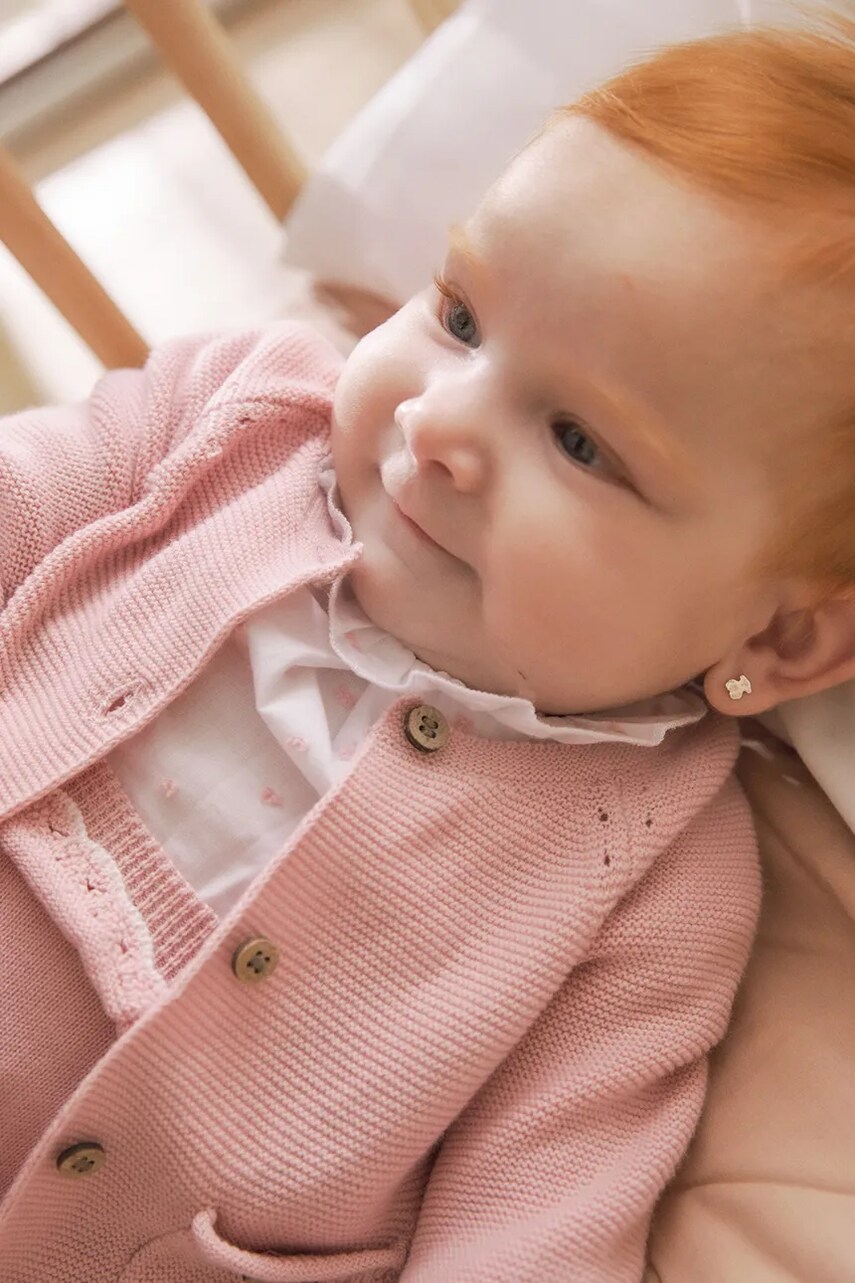 Mayoral Newborn cardigan din bumbac pentru bebelusi culoarea roz, light, 1307