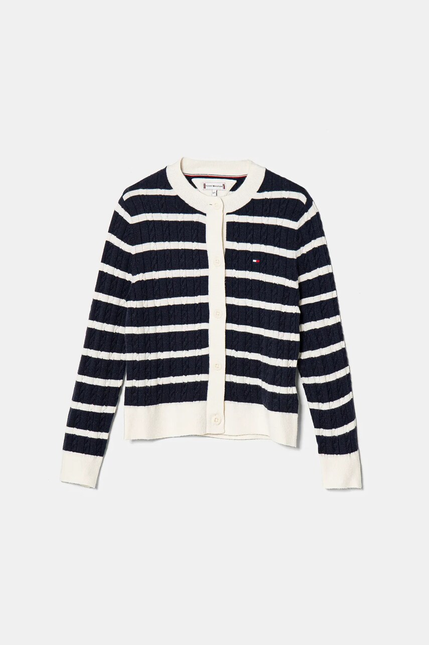 Levně Dětský svetr Tommy Hilfiger tmavomodrá barva, KG0KG08467