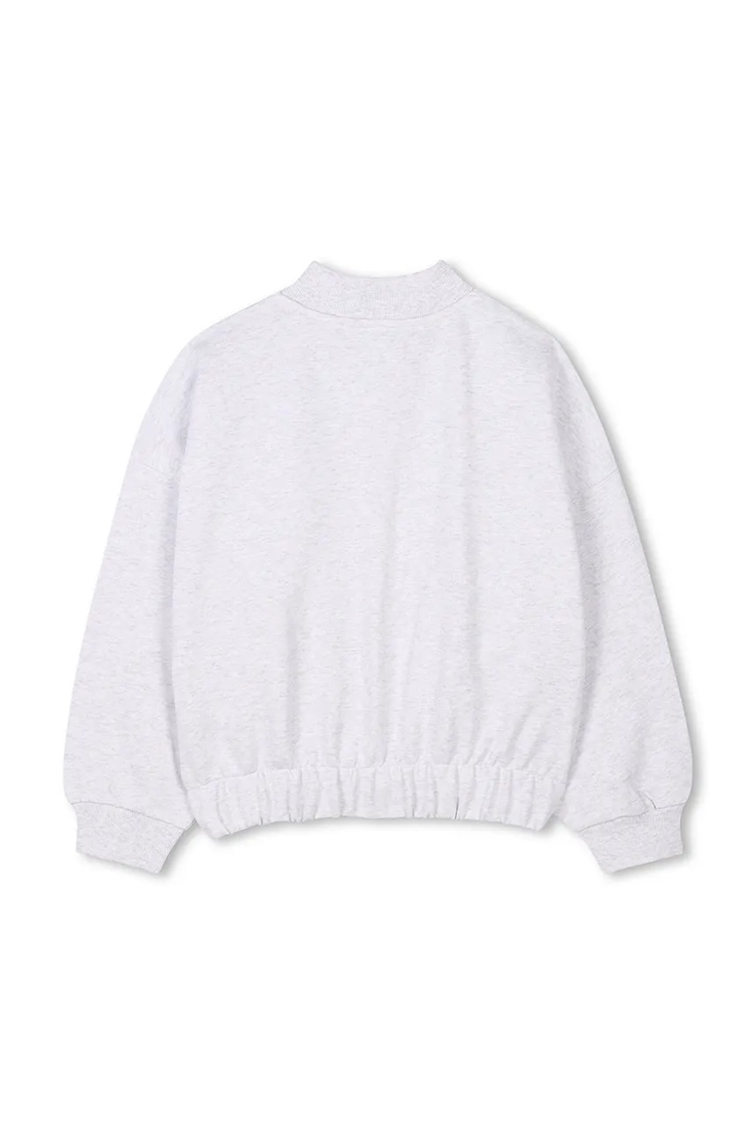 Дитяча куртка-бомбер Dkny колір сірий D62284 Дитяча куртка-бомбер Dkny колір сірий D62284