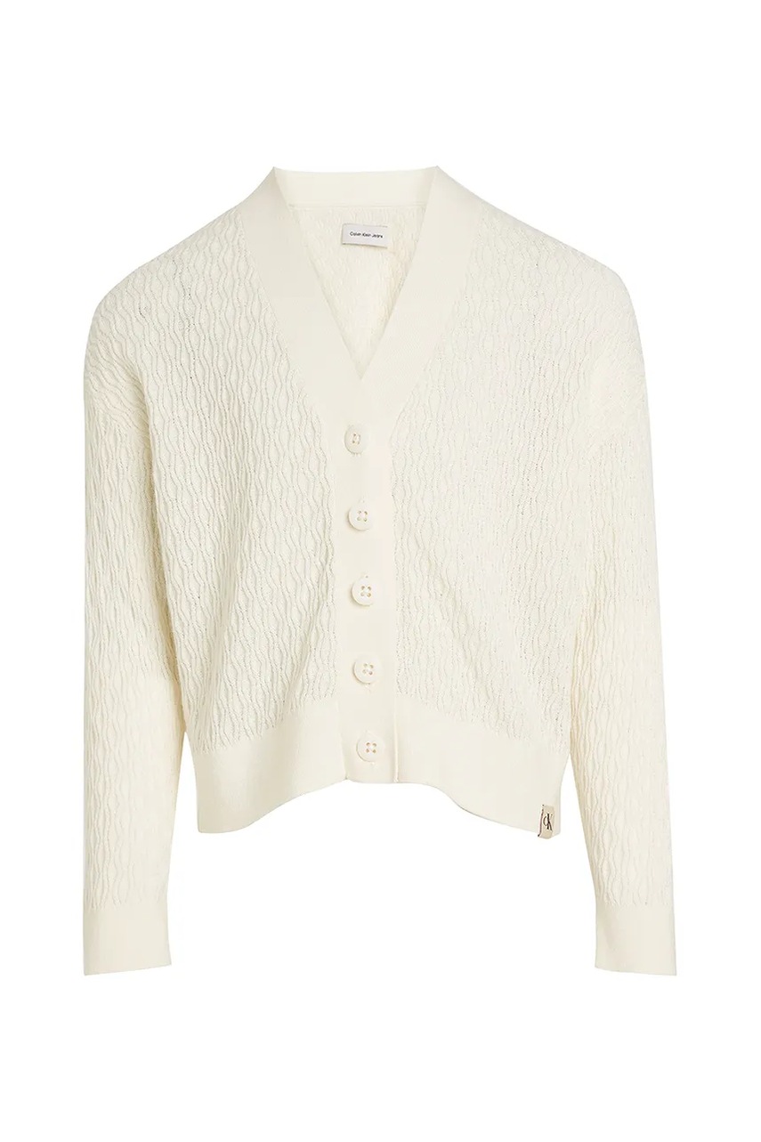 Детский кардиган Calvin Klein Jeans цвет бежевый IG0IG02944