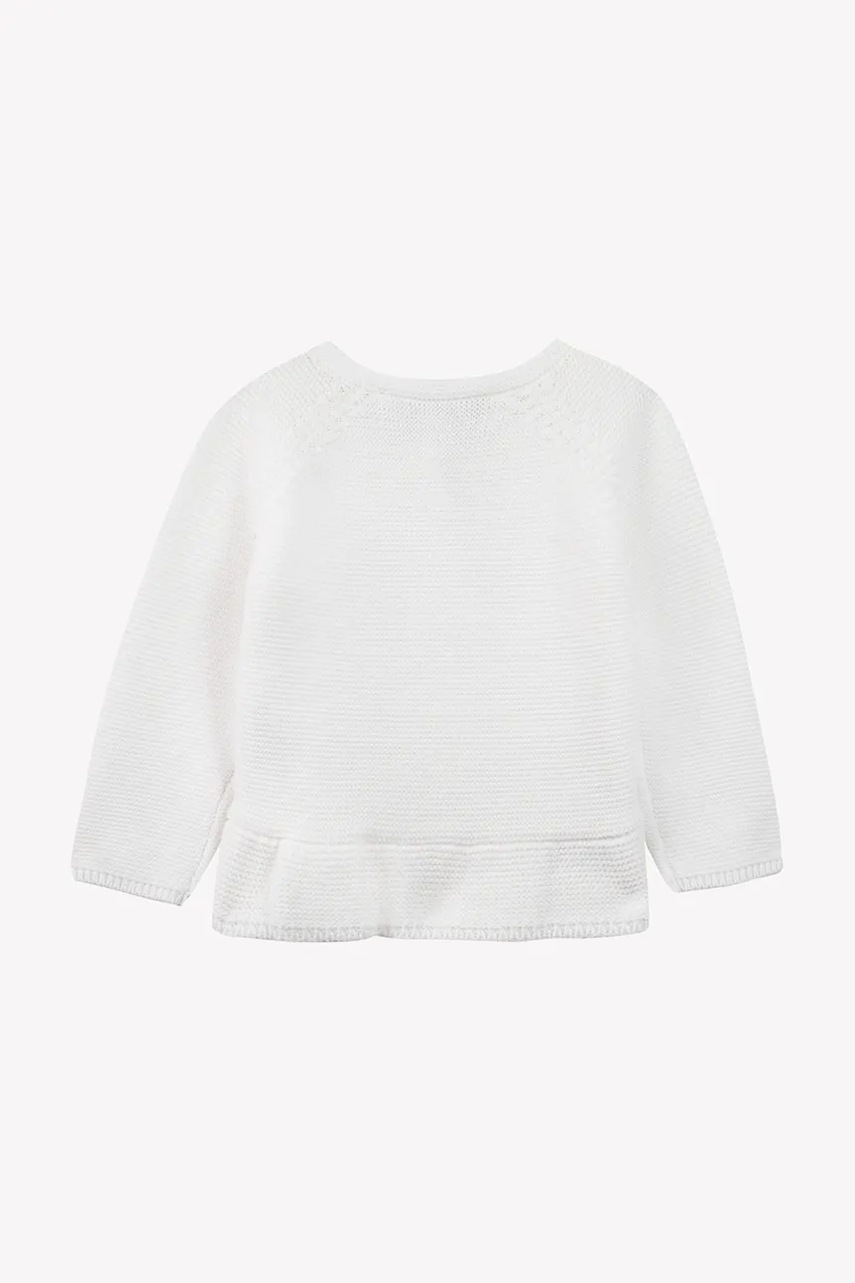 Детский хлопковый кардиган Tartine et Chocolat цвет белый лёгкий CA18001