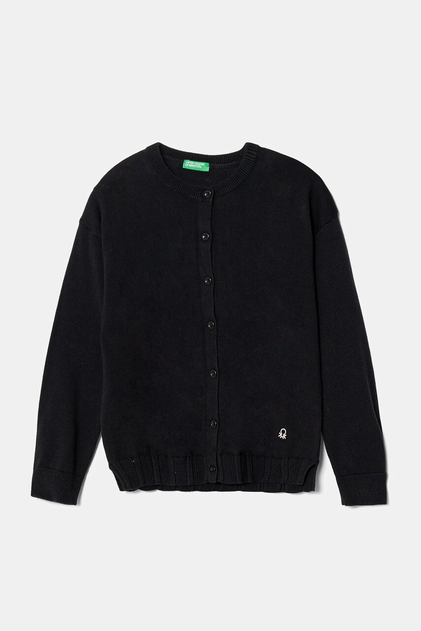United Colors of Benetton cardigan din bumbac pentru copii culoarea albastru marin, light, 1098C500R