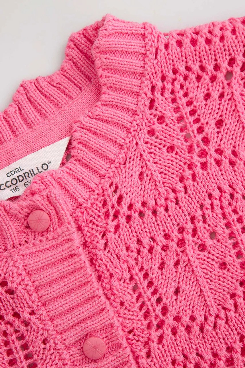Coccodrillo pulóver rózsaszín, könnyű, FLOWER PARADISE GIRL KIDS termék 2. képe
