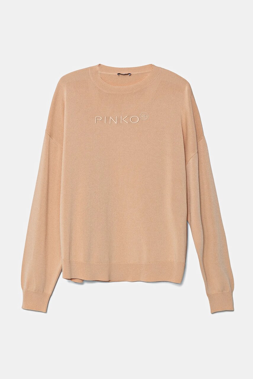 Levně Dětský svetr Pinko oranžová barva, lehký, KFMA007.C.FL073