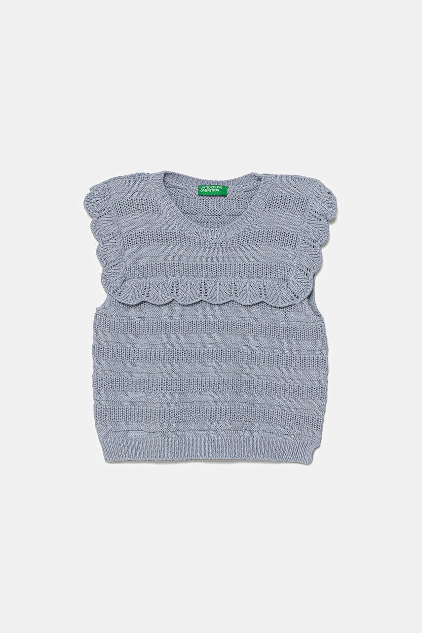 United Colors of Benetton vestă din bumbac pentru copii 1077G100V United Colors of Benetton vestă din bumbac pentru copii 1077G100V