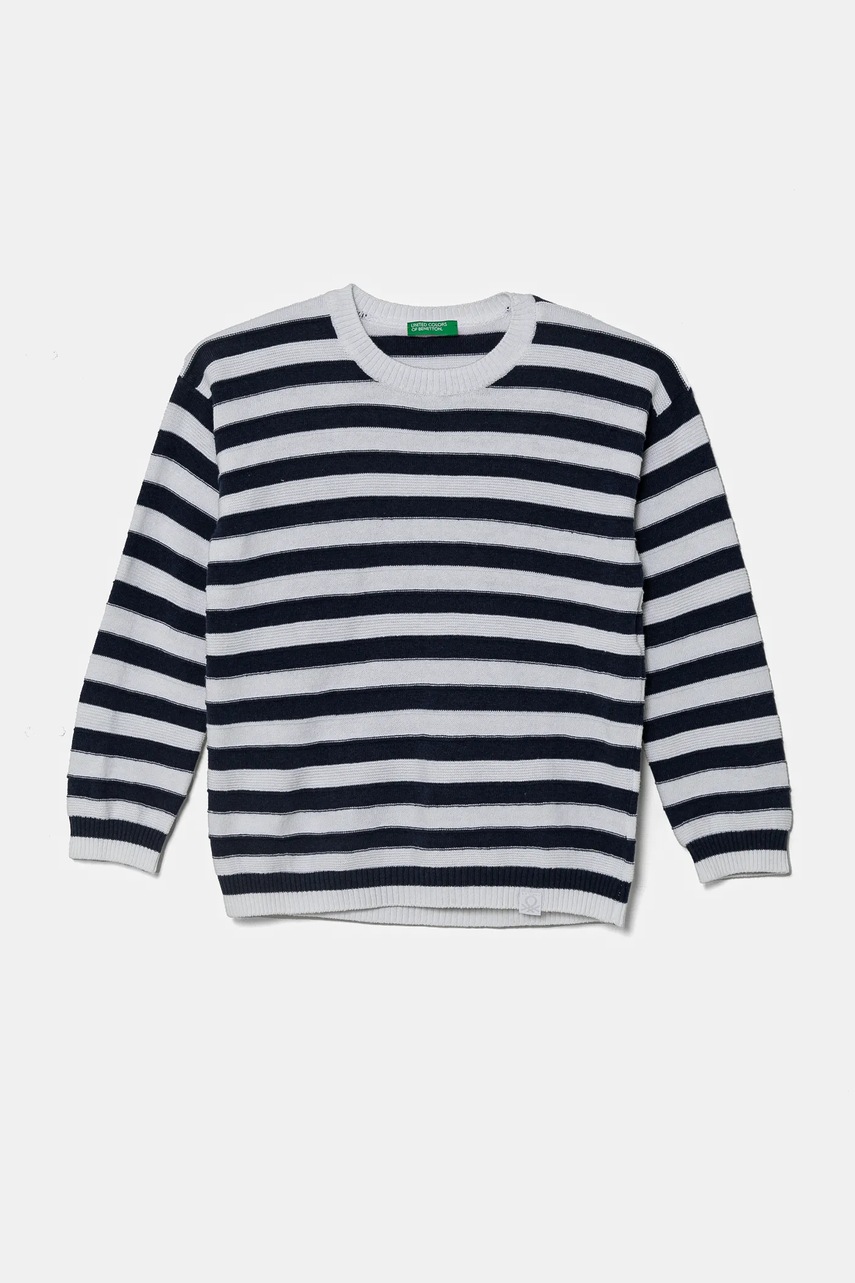 United Colors of Benetton pulover copii culoarea albastru marin, light, 1036H102L