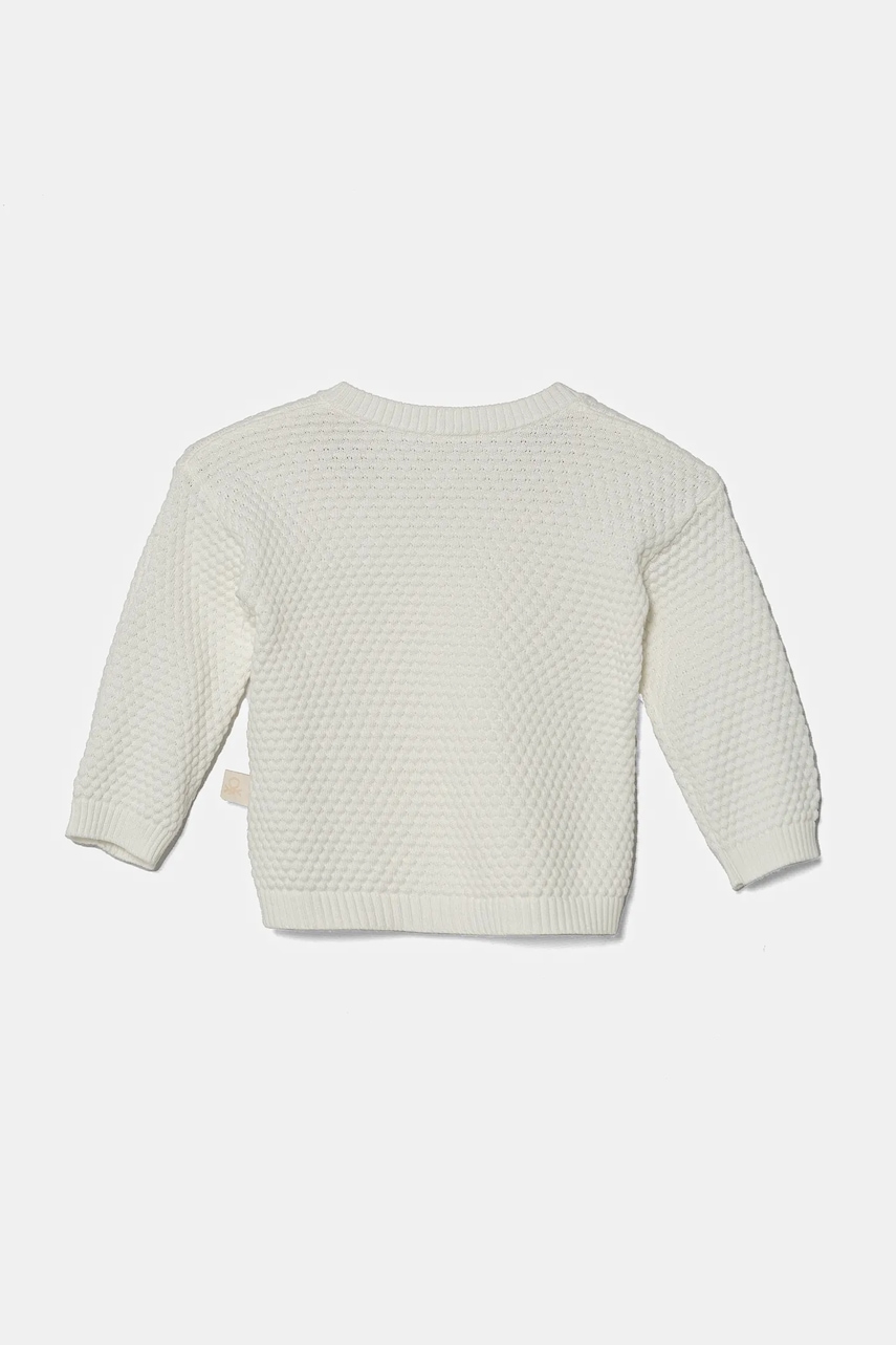 Детский хлопковый кардиган United Colors of Benetton цвет бежевый лёгкий 1294A500Y Детский хлопковый кардиган United Colors of Benetton цвет бежевый лёгкий 1294A500Y