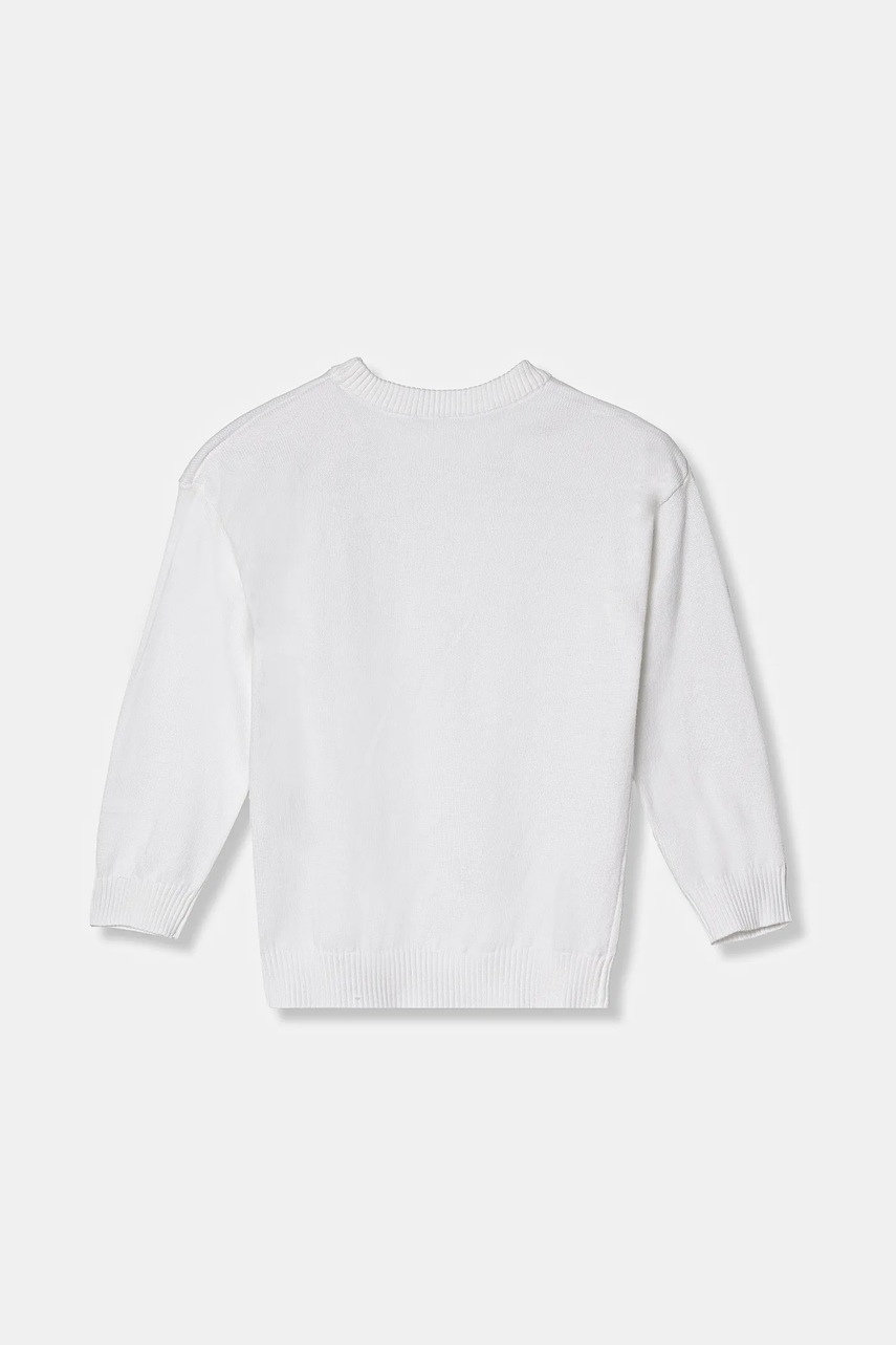 Детский свитер United Colors of Benetton цвет белый лёгкий 1098G100U Детский свитер United Colors of Benetton цвет белый лёгкий 1098G100U