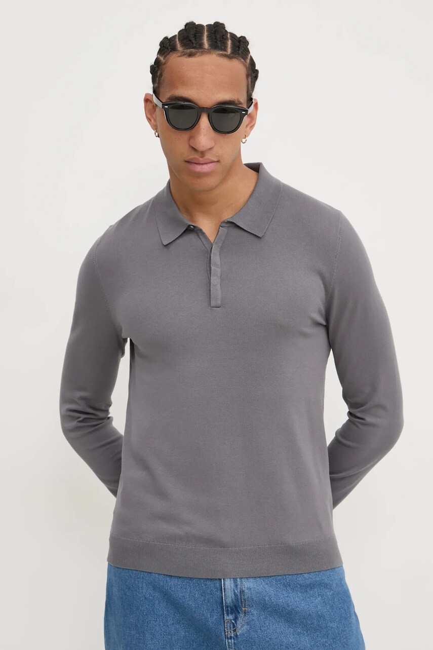 HUGO pulover barbati, culoarea gri, light, 50532050