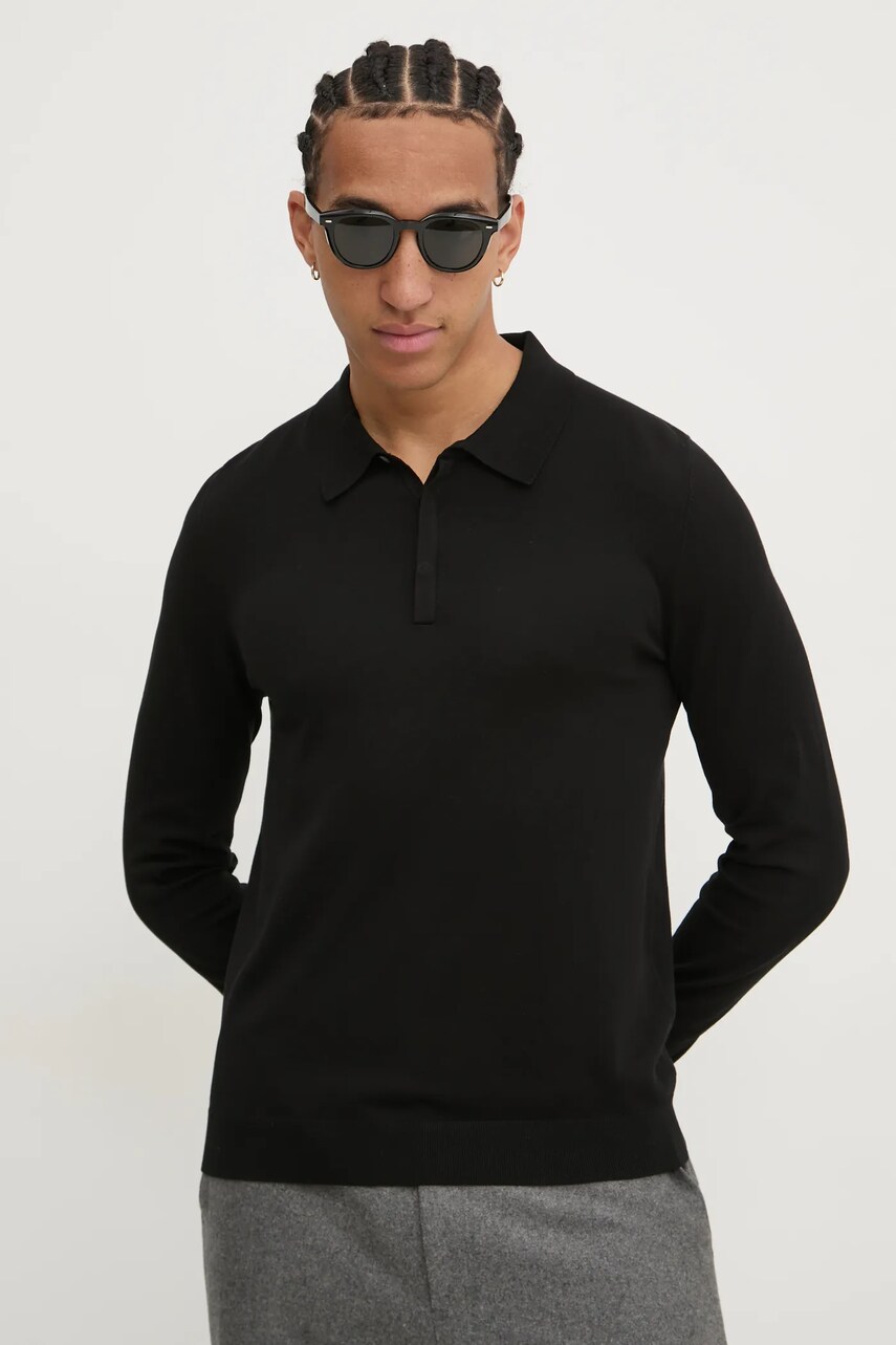 HUGO pulover barbati, culoarea negru, light, 50532050