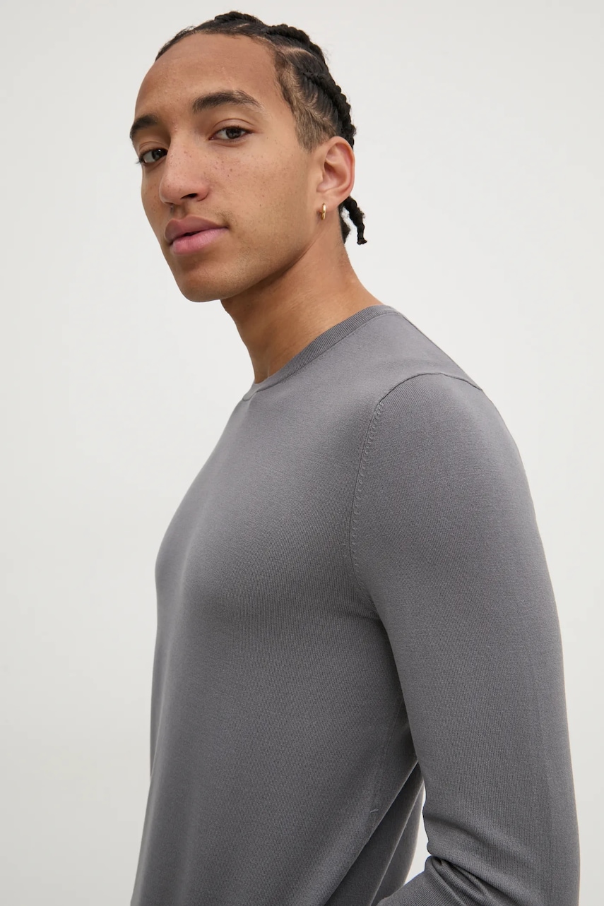 HUGO pulover barbati, culoarea gri, light, 50532074