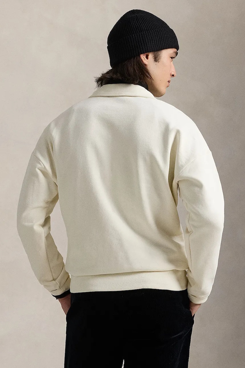 Хлопковый свитер Polo Ralph Lauren цвет бежевый 710961601 Хлопковый свитер Polo Ralph Lauren цвет бежевый 710961601