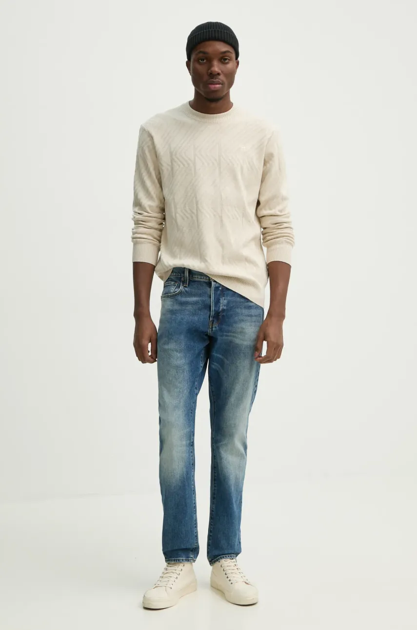 Свитер G-Star мужской цвет бежевый лёгкий D25108-C259 Свитер G-Star мужской цвет бежевый лёгкий D25108-C259