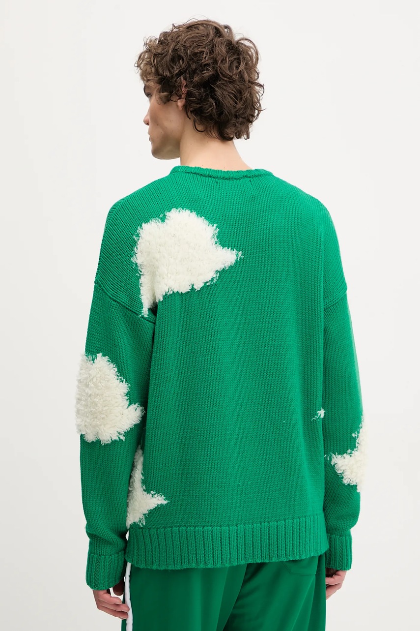 Μάλλινο πουλόβερ Fiorucci Cloud Sweater ανδρικό, χρώμα: πράσινο, U02SPKSW335KN03GN02 φωτογραφία