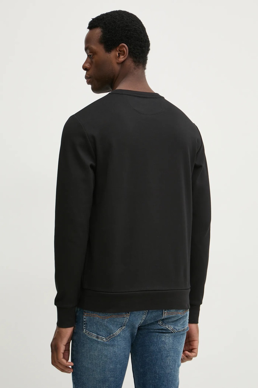 Μπλούζα Hackett London χρώμα: μαύρο, HM581165 φωτογραφία