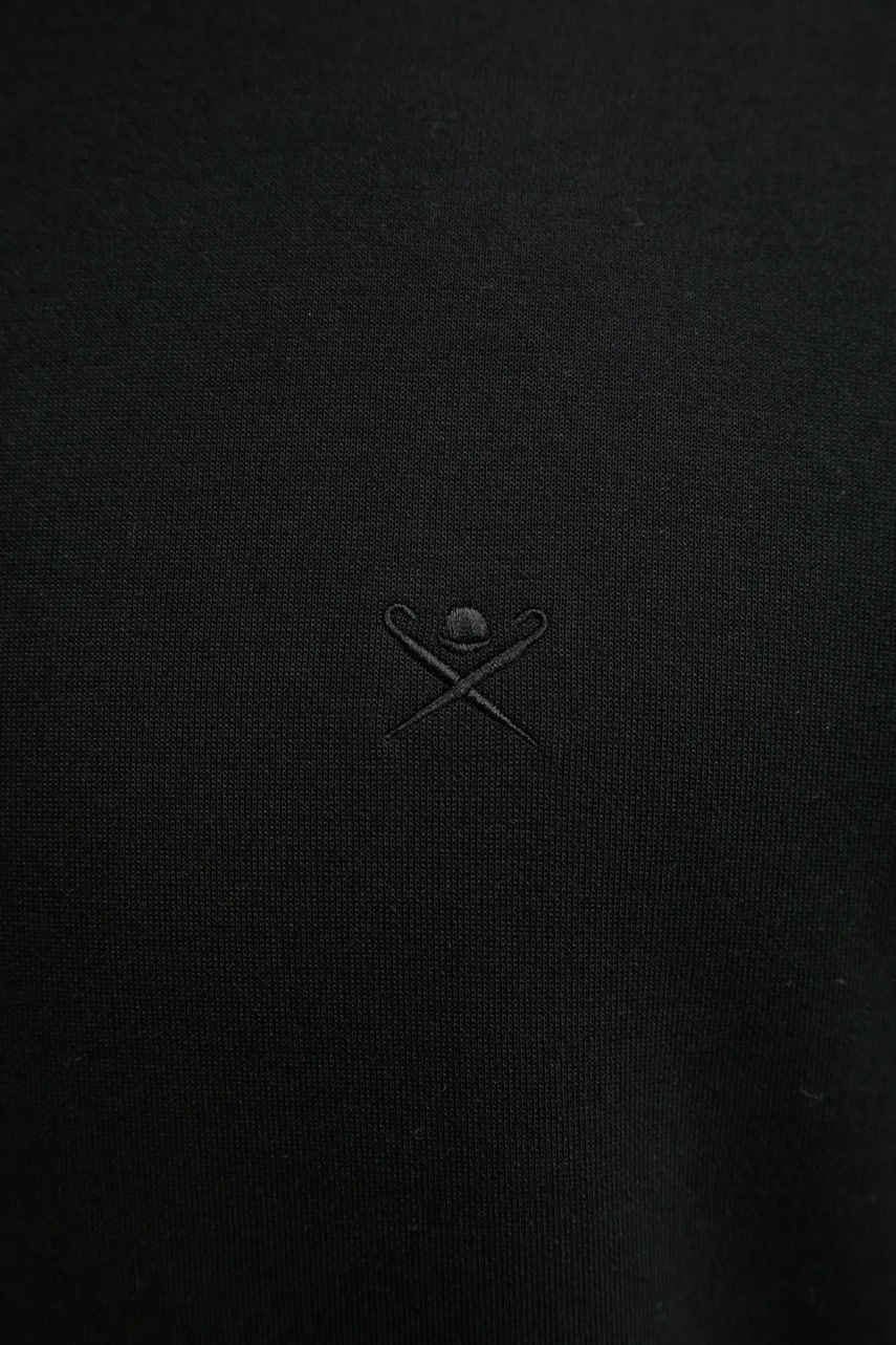 Μπλούζα Hackett London χρώμα: μαύρο, HM581165 φωτογραφία